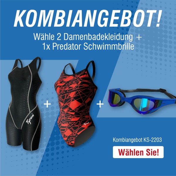 Kombiangebot Schwimmen: Tyron Speed Line Full Knee + Badeanzug TSA + Performance Predator